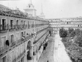 Madrid, Plaza Mayor / Foto um 1890