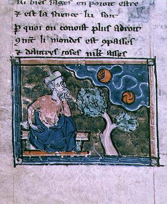 Ms 2200 f.59v Astronomy, from a collection of scientific, philosophical and poetic writings, French, von 