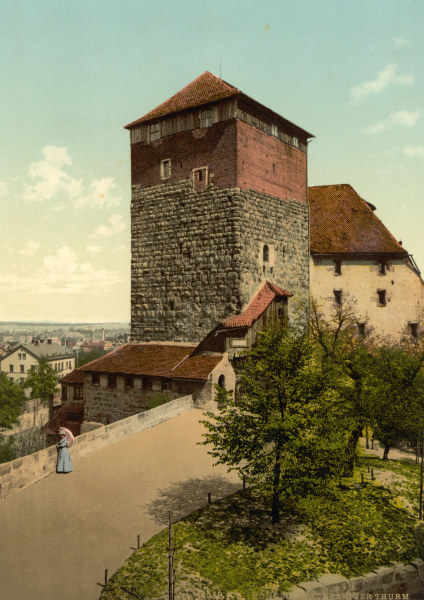 Nürnberg, Burg ,  Fünfeckiger Turm von 