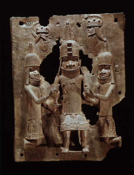 Oba mit Gefolge, Benin, Nigeria / Bronze von 