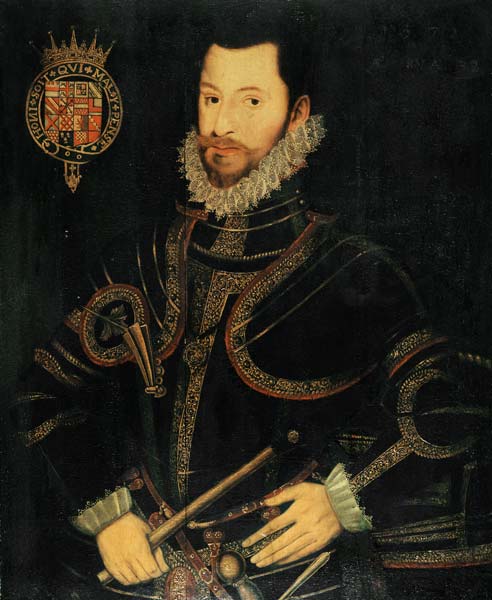 Portrait Of Robert Devereux (1566-1601), 2nd Earl Of Essex, Aged Thirty-Two, Half Length In Armour H von 