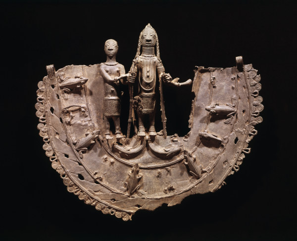 Pectoral, Benin, Nigeria / Bronze von 