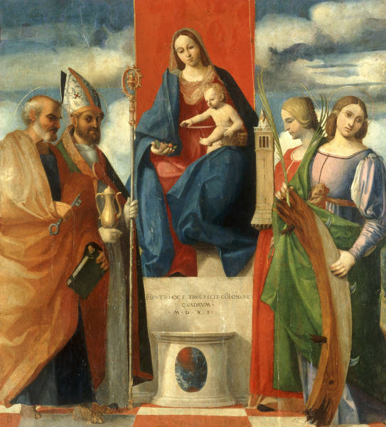 Pordenone, Thronende Maria mit Heiligen von 