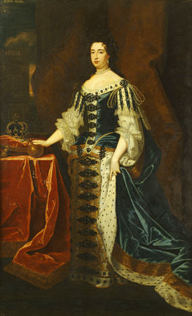 Portrait Of Queen Mary II (1662-1694, In State Robes von 