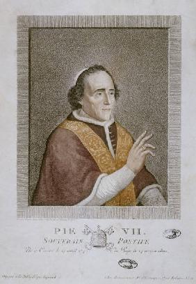 Papst Pius VII. / Punktierstich