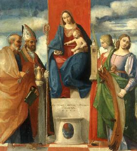 Pordenone, Thronende Maria mit Heiligen