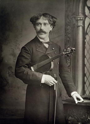 Pablo de Sarasate y Navascues (1844-1908), Spanish violinist and composer, portrait photograph by St von 