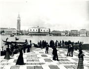 Panorama from the Molo of the Island of San Giorgio (b/w photo) 1880-1920 19th