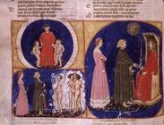 Paradiso VI f.56v Conversation with Justinian, from the Divine Comedy 1873