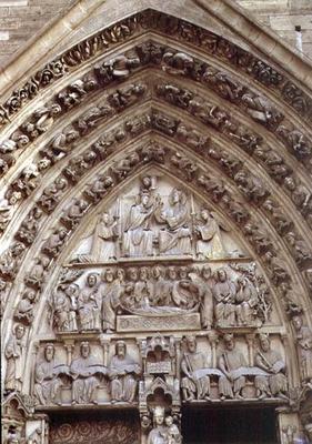 Portal of the Virgin, west facade, c.1155-c.1235 (photo) von 