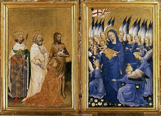 Richard II Presented to the Virgin and Child his Patron Saint John the Baptist and Saints Edward and von 