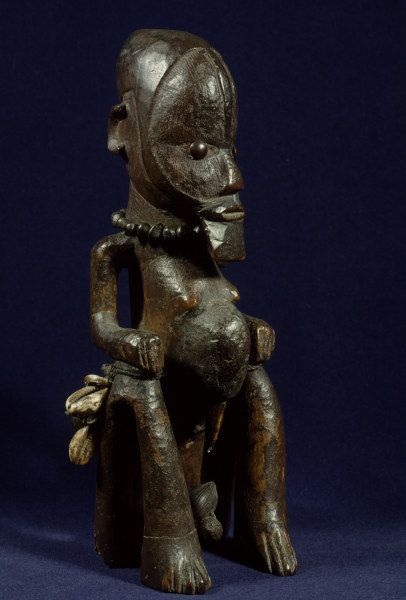 Sitzende Figur, Teke, Kongo / Holz von 