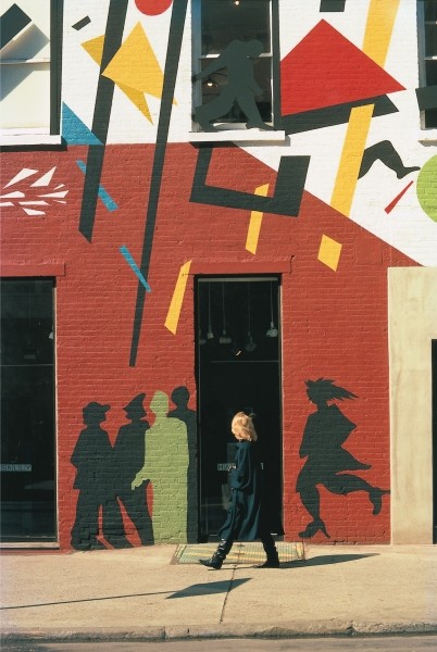 Street in art galleries district of Manhattan (photo)  von 
