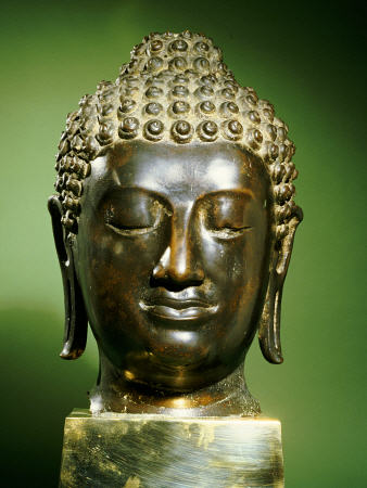 Sukhothai Bronze Head Of Buddha von 