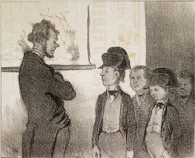 Schule, ...nouvel uniform / H.Daumier