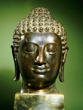 Sukhothai Bronze Head Of Buddha