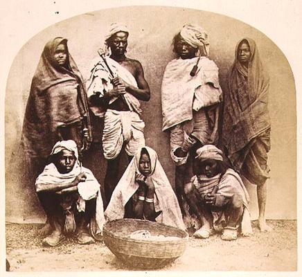 Saonras, an Aboriginal Tribe from Saugor, Central India, no. 355 from 'Faces of India', pub. 1872 (s von 