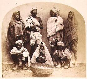 Saonras, an Aboriginal Tribe from Saugor, Central India, no. 355 from 'Faces of India', pub. 1872 (s 15th
