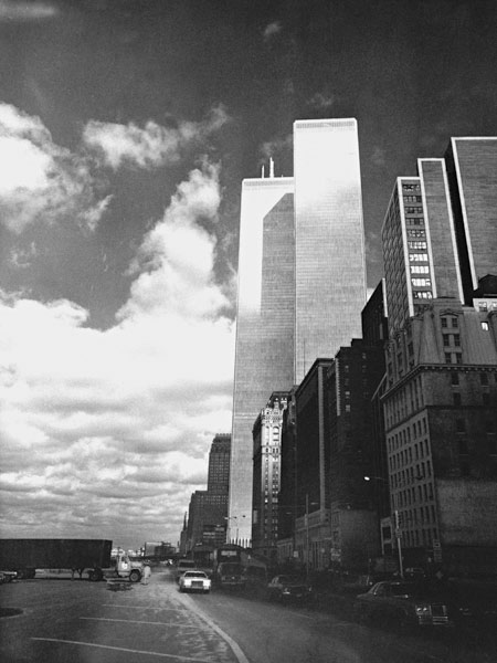 Twin Towers, World Trade Center , New Yo - als Kunstdruck oder