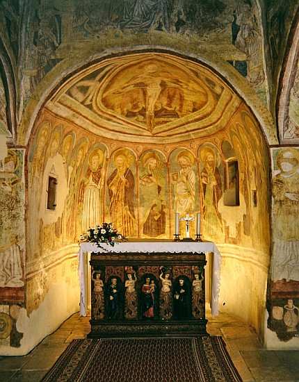 The apse of the Church of the Holy Trinity in Hrastovlje von 