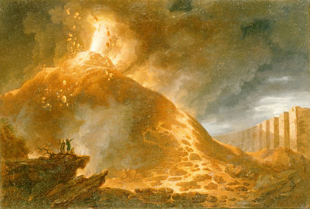 The Eruption Of Vesuvius, 1768, Francesco Fidanza (1747-1819) von 