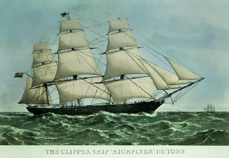 The Clipper ship ''Highflyer'', 1111 tons ;