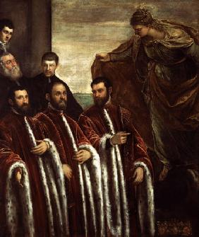 Tintoretto, Schatzmeister u.Hl.Justina