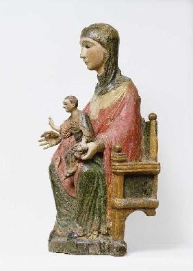 Thronende Madonna, linke Profilansicht Um 1231