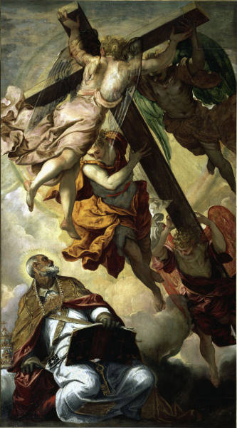 Tintoretto, Petrus erscheint das Kreuz von 