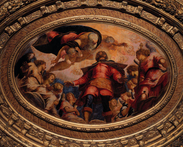 Tintoretto, Rochus in der Glorie von 