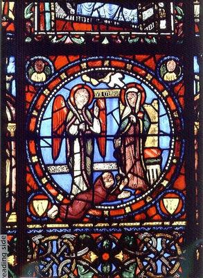 The Annunciation, 12th century (stained glass) von 