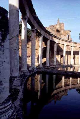 The Canopus canal surrounded by a cryptoporticus, Roman, 2nd century AD (photo) von 