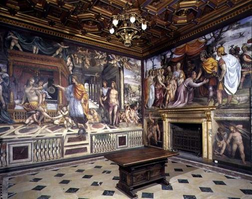 The 'Sala delle Nozze di Alessandro e Rossana' (Hall of the Marriage of Alexander The Great (356-323 von 