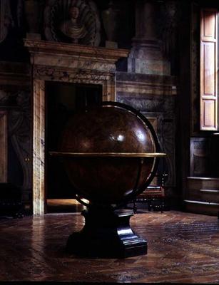 The 'Salone dell'Udienza' (Audience Hall) detail of globe (photo) von 