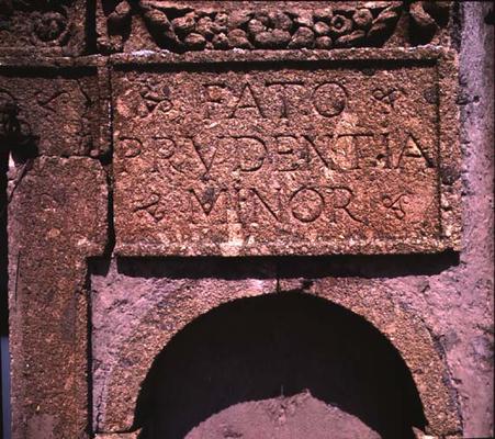 The terrace, detail of inscription (photo) von 