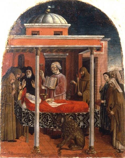 Unbek.ital.Mstr., Tod des Hieronymus von 
