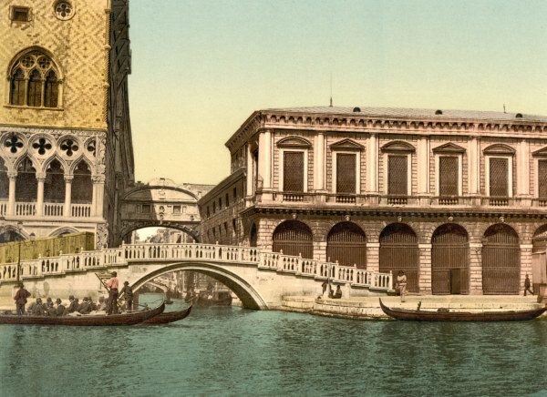 oder als - Artist Artist Venedig,Seufzerbrücke,Prigioni Kunstdruck