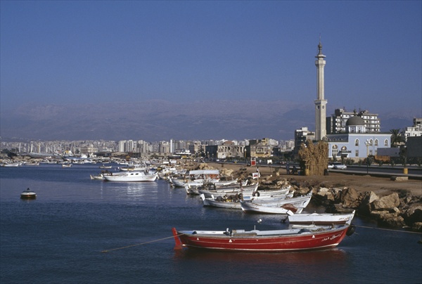 View of the port (colour photo)  von 