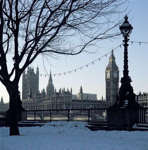 View of Westminster, from the South bank (photo)  von 