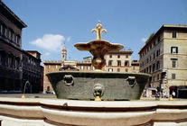 View of one of the fountains (photo) 19th