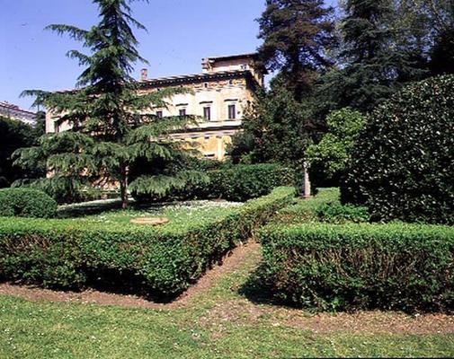 View of the villa from the garden, designed by Baldassarre Peruzzi (1481-1536) 1506 (photo) von 