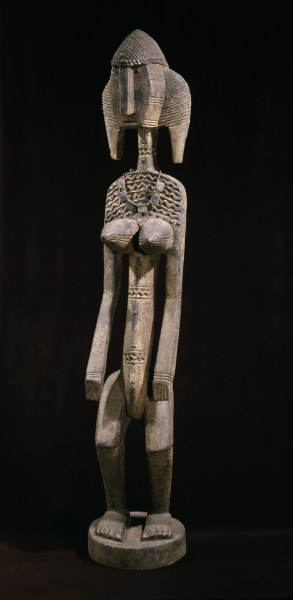 Weibliche Ahnenfigur, Bamana, Mali/Holz von 