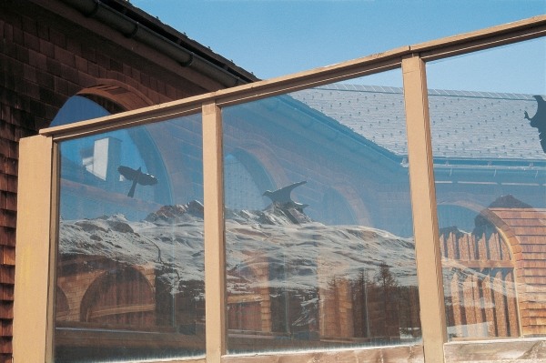 Wooden glass frame, St. Moritz (photo)  von 