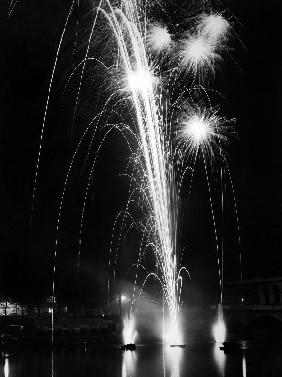 World Fair, Paris: firewroks at the bridge of Auteuil 1937