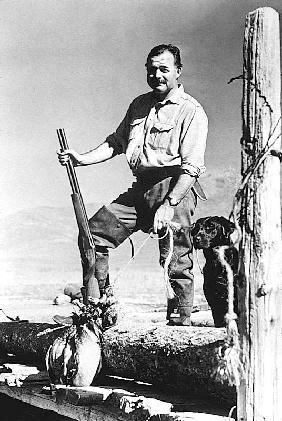 writer Ernest Hemingway in Idaho 1939