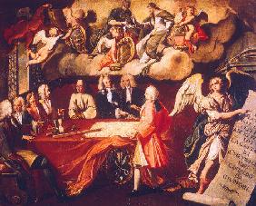 Zunfttafel der Giuponeri/ Gemaelde 1720