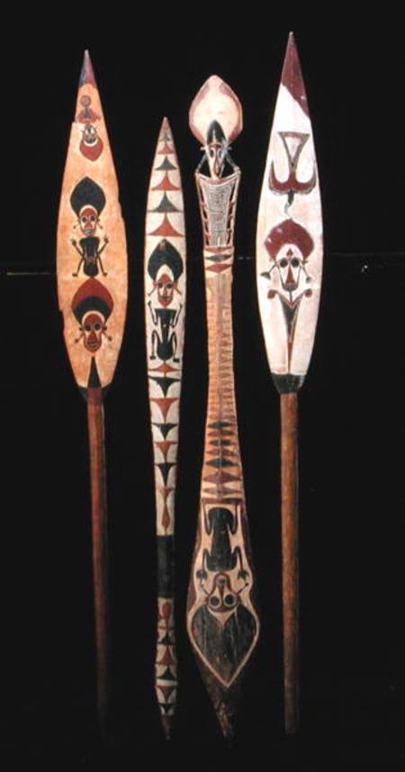 Canoe paddles from the Solomon Islands von Oceanic
