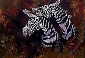 Stripes, 1997 (acrylic and pencil crayon on paper) 