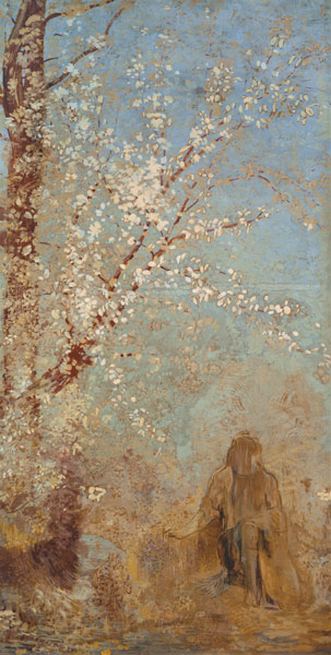 Baum in Blüte von Odilon Redon