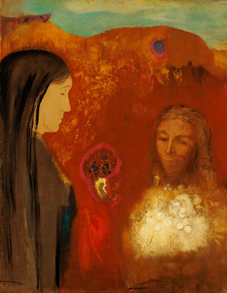 Christus und die Samariterin von Odilon Redon